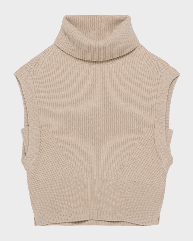 Maple Cashmere Turtleneck Sweater Vest